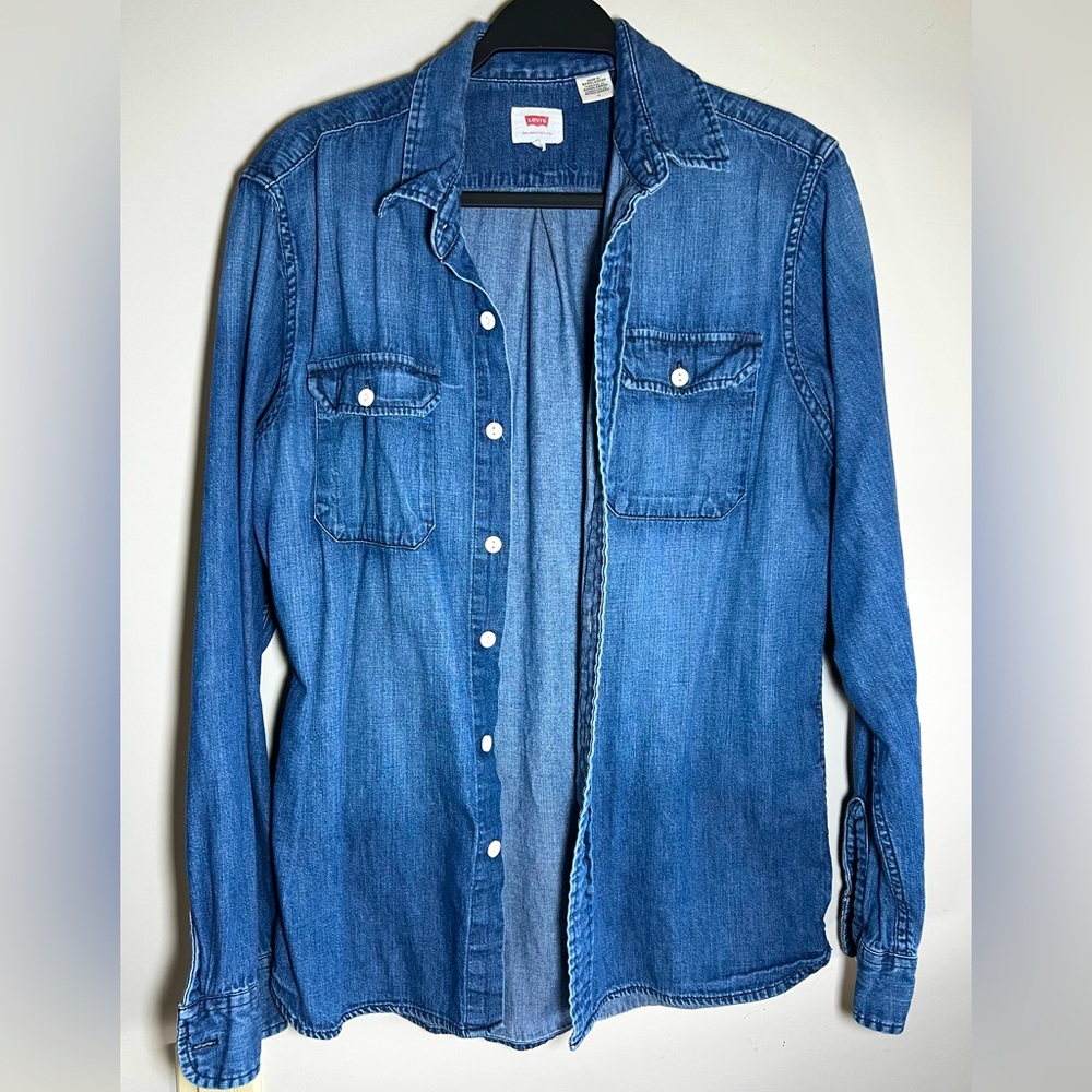 Levi blue denim shirt